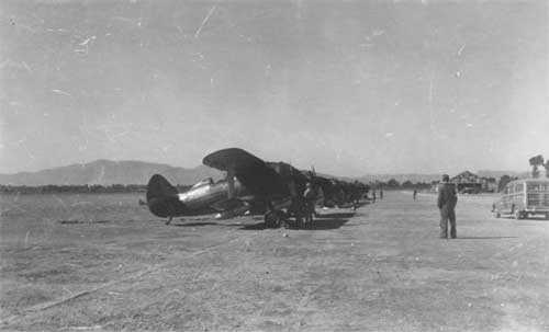 Polikarpov I-153 nskho letectva Kunming v zatkem roku 1942